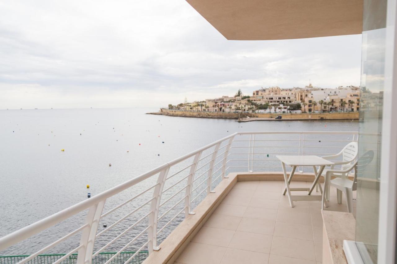 Riviera Holiday Apartments - Seafront - Wifi Marsaskala Exteriör bild